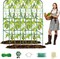 65" Tall Cucumber Trellis – 50" L x 65" H U-Shaped Metal Garden Support for Raised Beds, Ideal for Climbing Vegetables, Squash, Zucchini, Peas, Grapes, and Flower Vines, Outdoor Use
